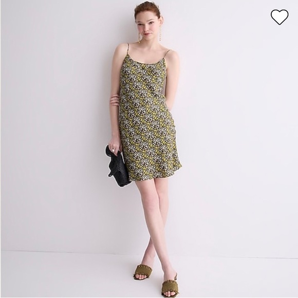 J. Crew Dresses & Skirts - J Crew  Dark loden green mini slip dress